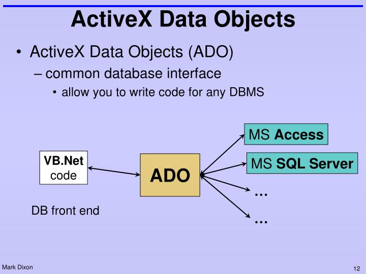 activex data objects ado